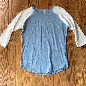 A blue and white Randy style Lularoe size M.